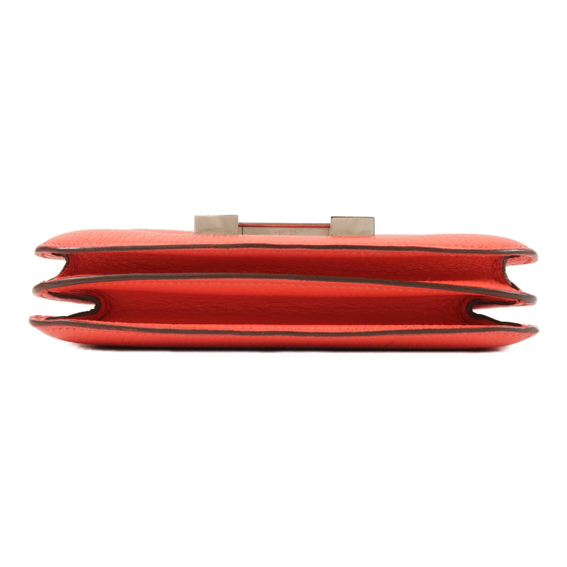 HERMES Chevre皮革Constance Mini肩背袋Rose Jaipur-3