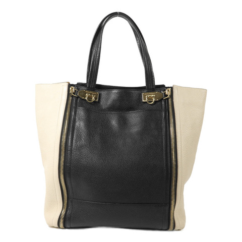 Salvatore Ferragamo 牛皮皮革Gancini手挽袋