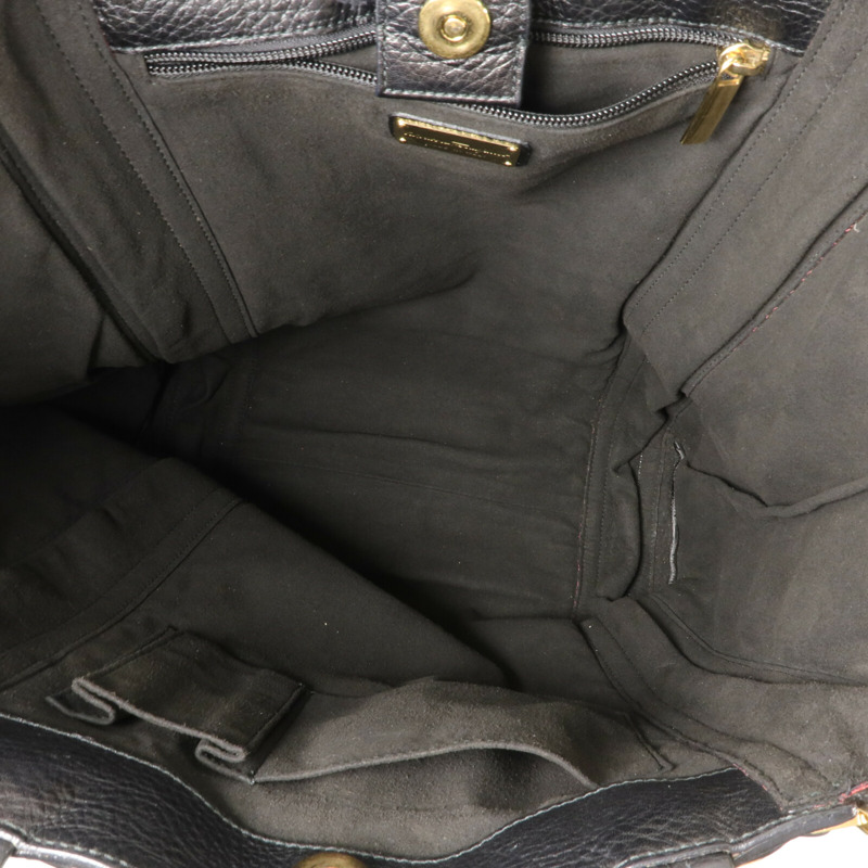 Salvatore Ferragamo 牛皮皮革Gancini手挽袋-4