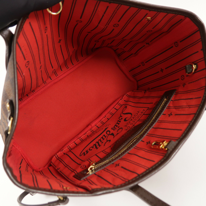 LOUIS VUITTON Damier Ebene Neverfull PM手挽袋-4