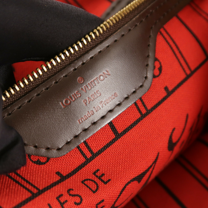 LOUIS VUITTON Damier Ebene Neverfull PM手挽袋-6