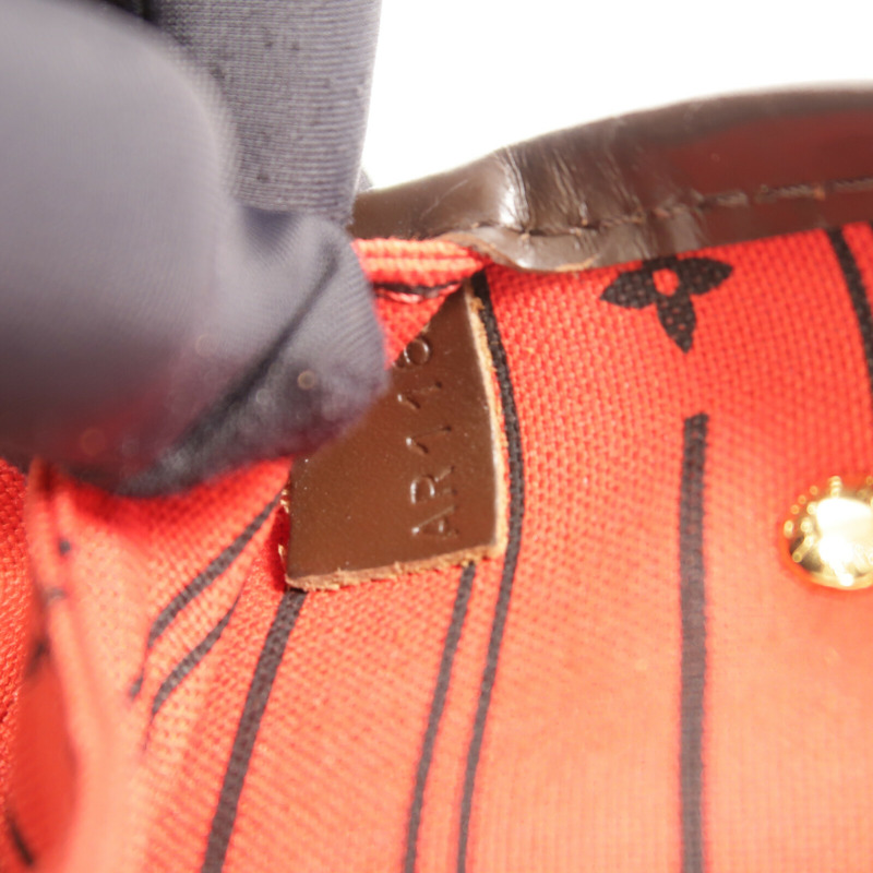 LOUIS VUITTON Damier Ebene Neverfull PM手挽袋-7