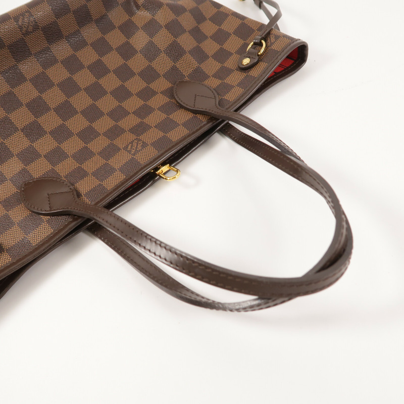 LOUIS VUITTON Damier Ebene Neverfull PM手挽袋-10