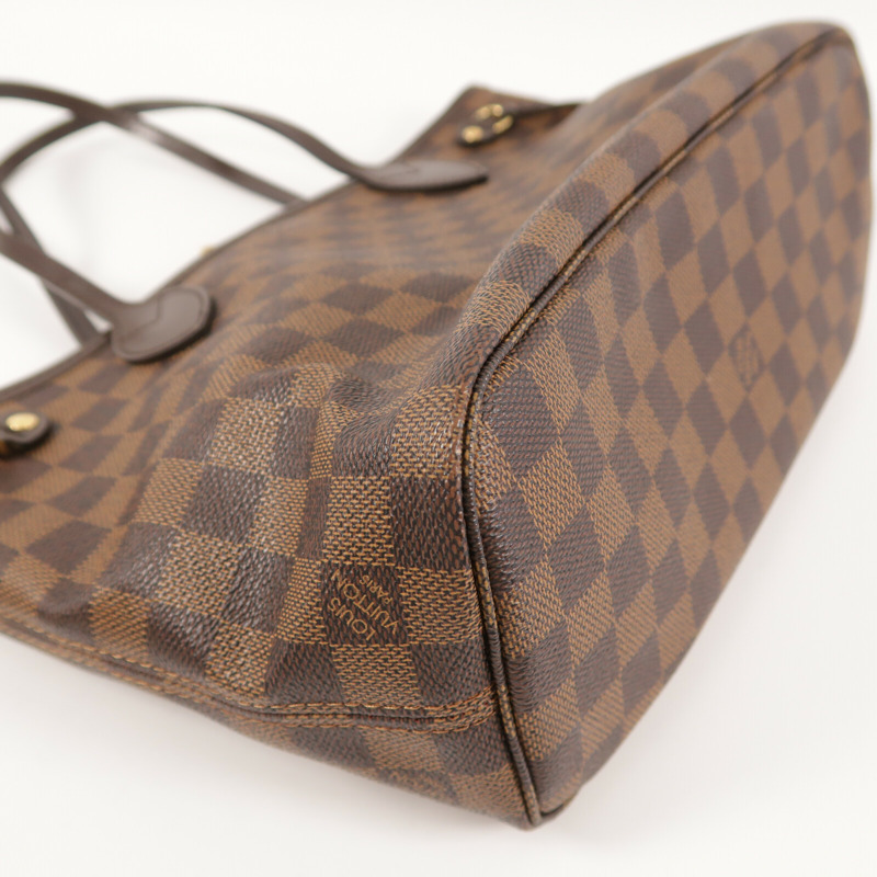 LOUIS VUITTON Damier Ebene Neverfull PM手挽袋-12