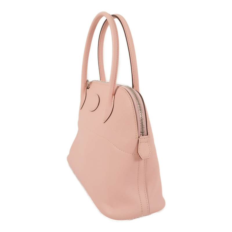 HERMES Swift皮革Bolide 27手挽肩背兩用袋Rose Sakura-1