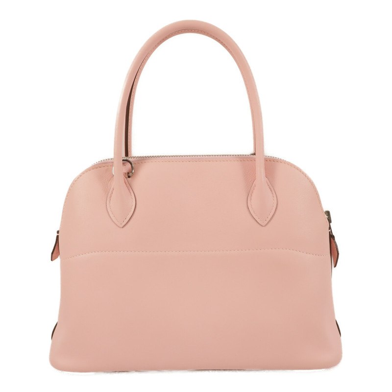 HERMES Swift皮革Bolide 27手挽肩背兩用袋Rose Sakura-2