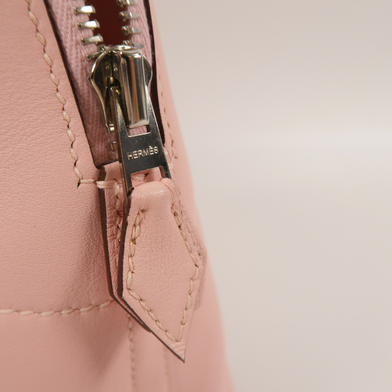 HERMES Swift皮革Bolide 27手挽肩背兩用袋Rose Sakura-6