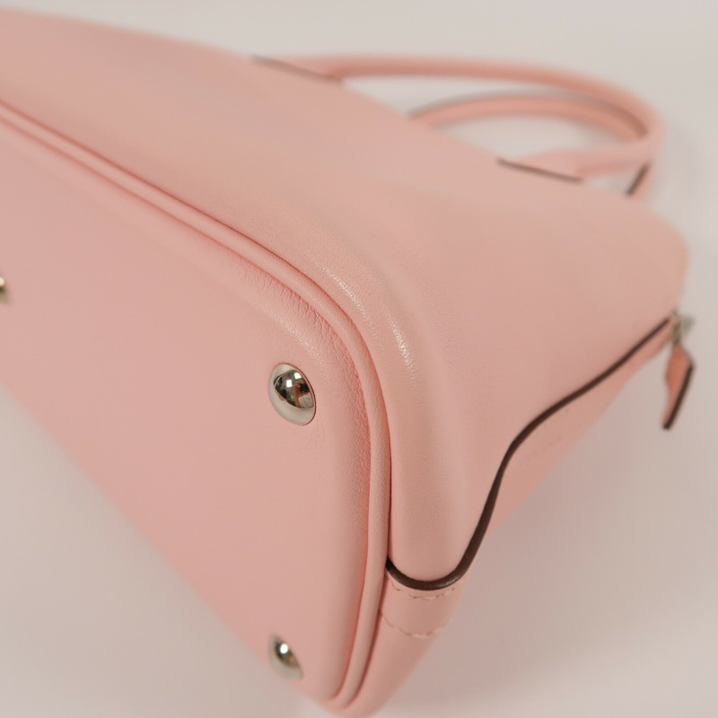 HERMES Swift皮革Bolide 27手挽肩背兩用袋Rose Sakura-10
