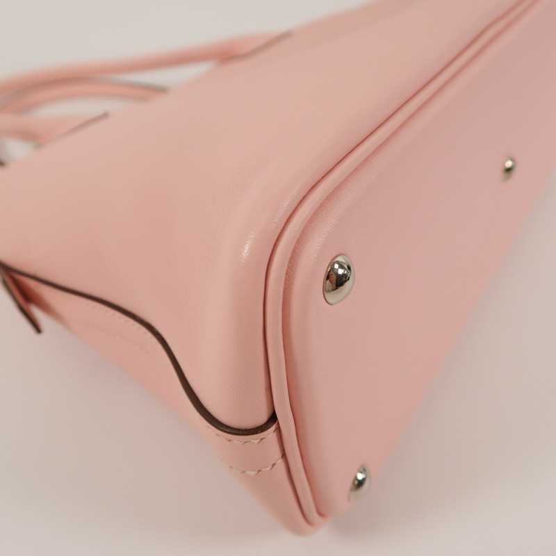 HERMES Swift皮革Bolide 27手挽肩背兩用袋Rose Sakura-11