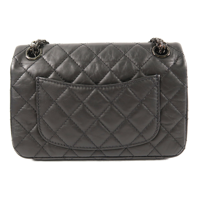 CHANEL 牛皮皮革2.55 Mini鏈帶肩背袋-1