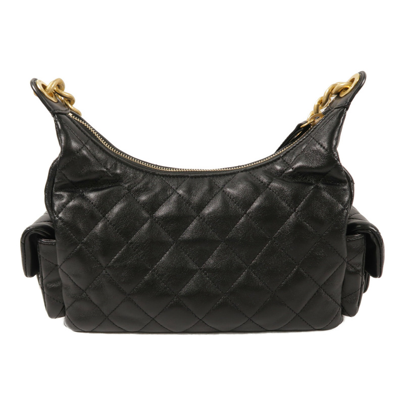 CHANEL 羊皮皮革25C Hobo Bag鏈帶肩背袋-1