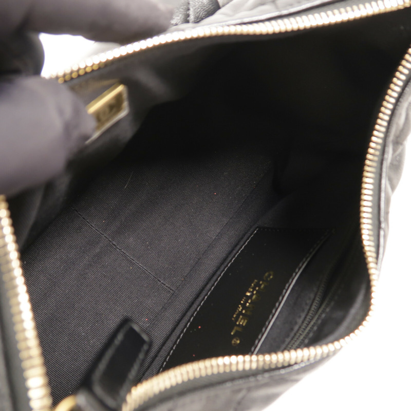 CHANEL 羊皮皮革25C Hobo Bag鏈帶肩背袋-4