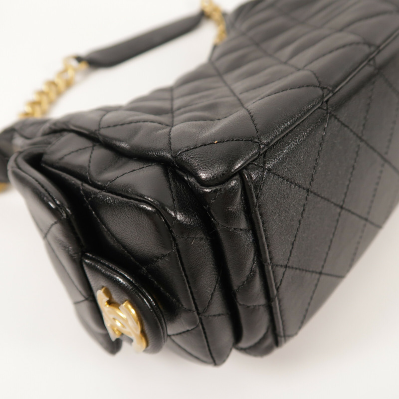 CHANEL 羊皮皮革25C Hobo Bag鏈帶肩背袋-14
