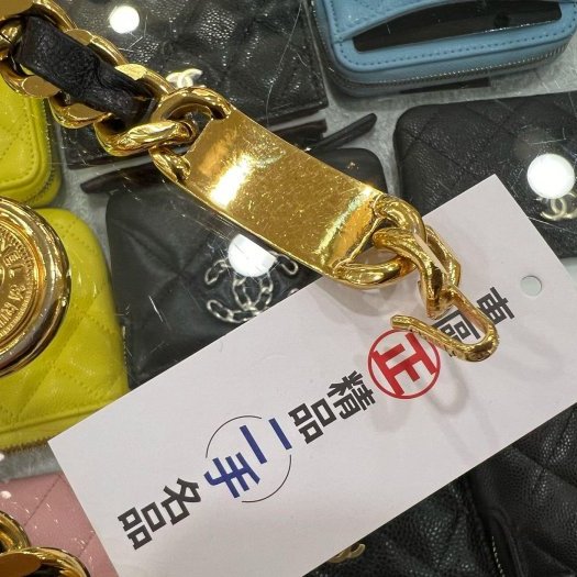 東區正精品㊣CHANEL 香奈兒金色皮穿鍊金幣圓牌腰鍊帶腰鍊 RZ4406-2