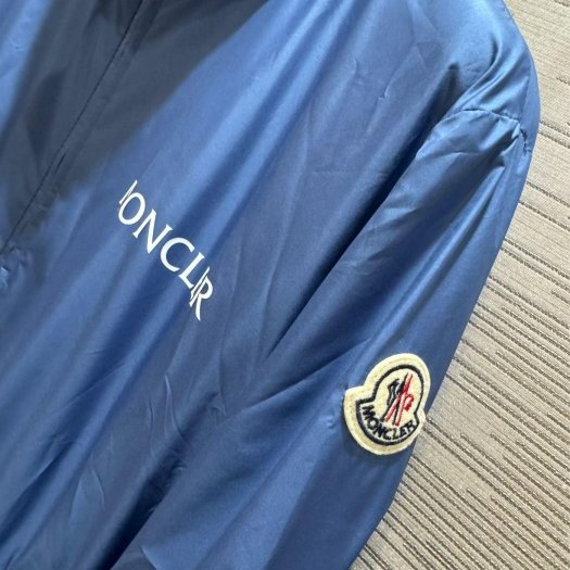moncler 防水 尼龍 風衣 連帽 外套 藍 現貨 青年款 =男成人XS~M 原價21500-1