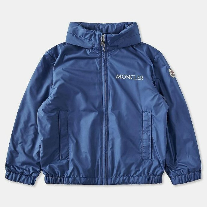 moncler 防水 尼龍 風衣 連帽 外套 藍 現貨 青年款 =男成人XS~M 原價21500-2