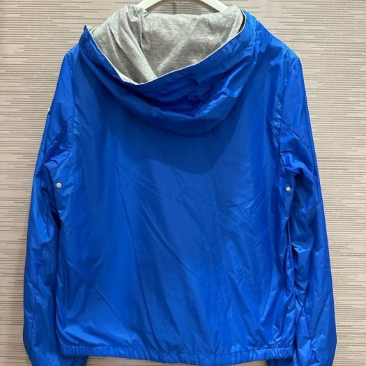 💎Han's house精品服飾💎moncler Urville 防水 尼龍 風衣 連帽 外套 藍 現貨 青年款-4