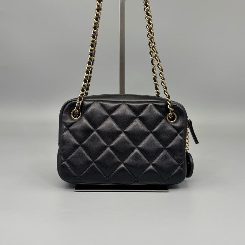 Chanel 香奈兒 金幣相機單肩包 銅牌芯片-1