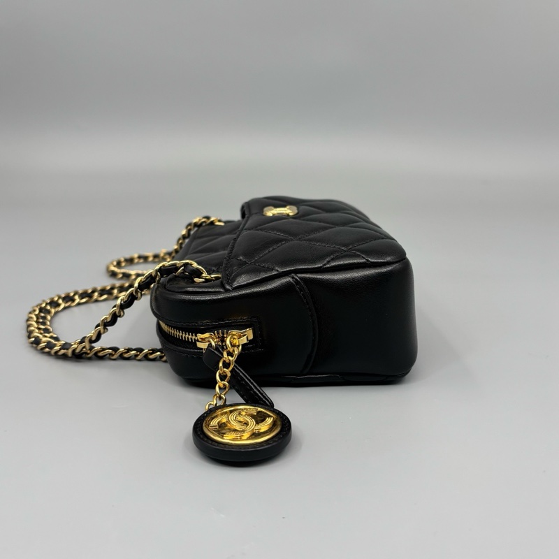 Chanel 香奈兒 金幣相機單肩包 銅牌芯片-3