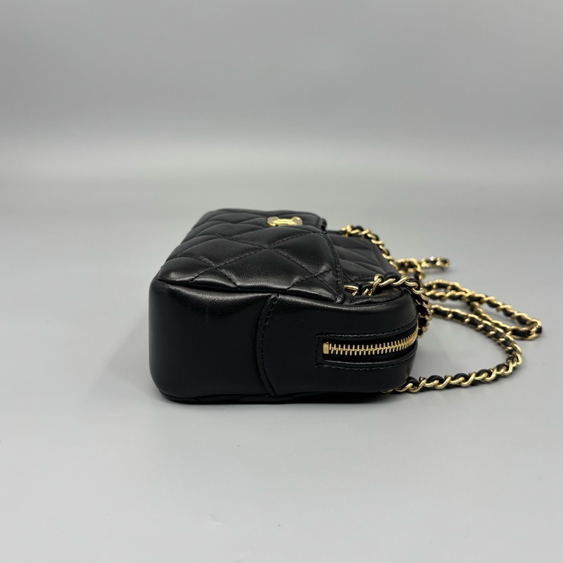 Chanel 香奈兒 金幣相機單肩包 銅牌芯片-4