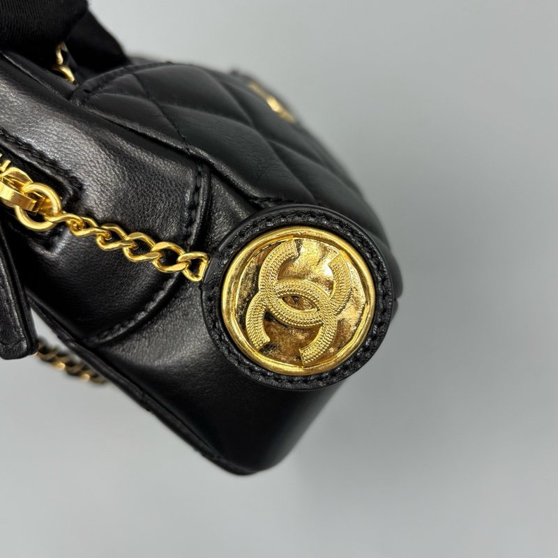 Chanel 香奈兒 金幣相機單肩包 銅牌芯片-5