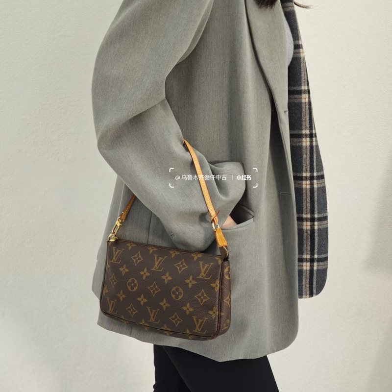 莉亞精品♡Lv 老花大麻將 二手美包-1