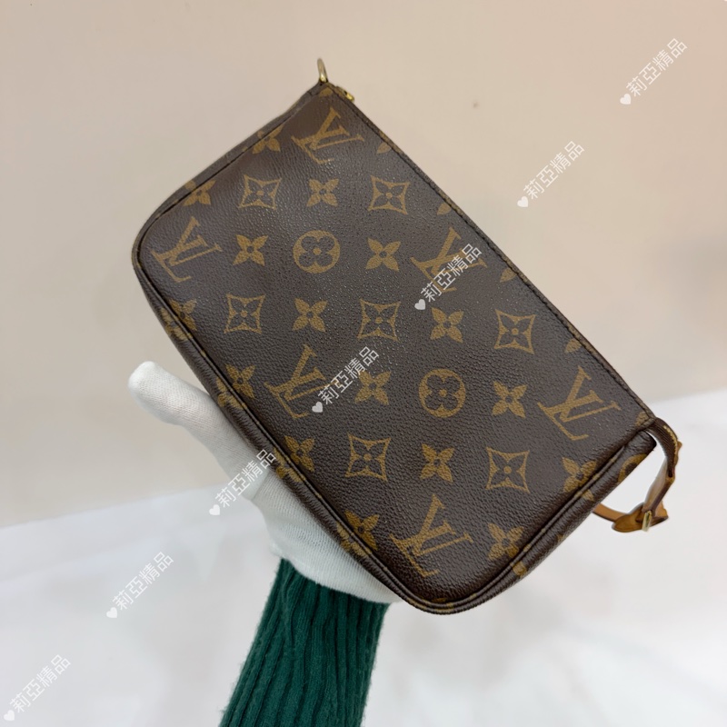 莉亞精品♡Lv 老花大麻將 二手美包-3