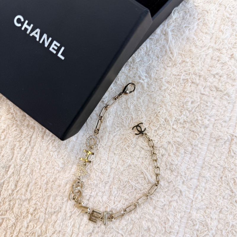 99新✨ 香奈兒/CHANEL 風格的字母雙C手鍊 細鏈條+龍蝦扣 風格偏精緻通勤日常百搭-4