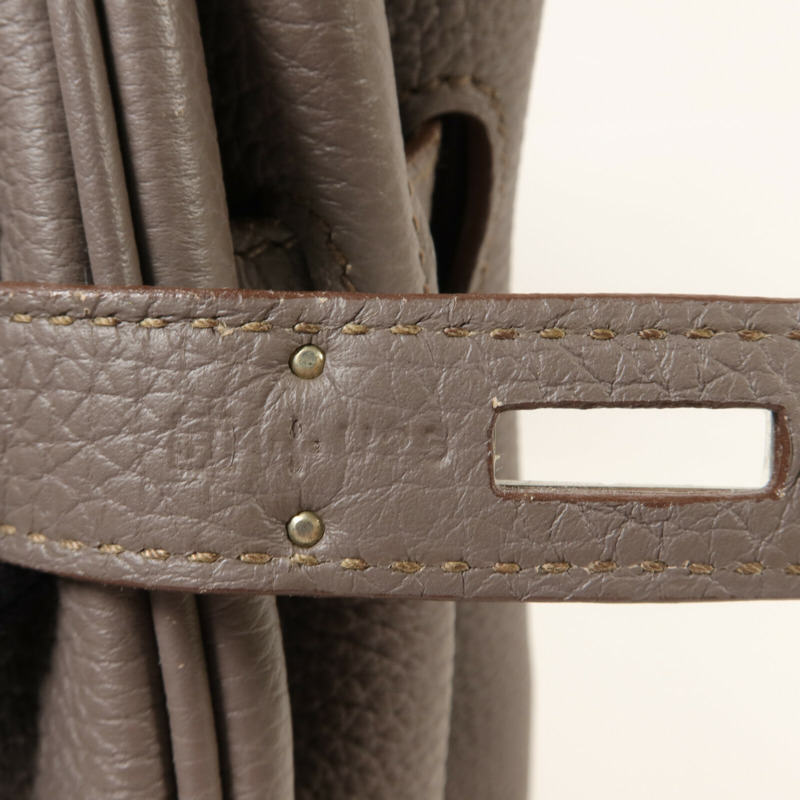 HERMES Togo皮革Birkin 30手挽袋Etain-6