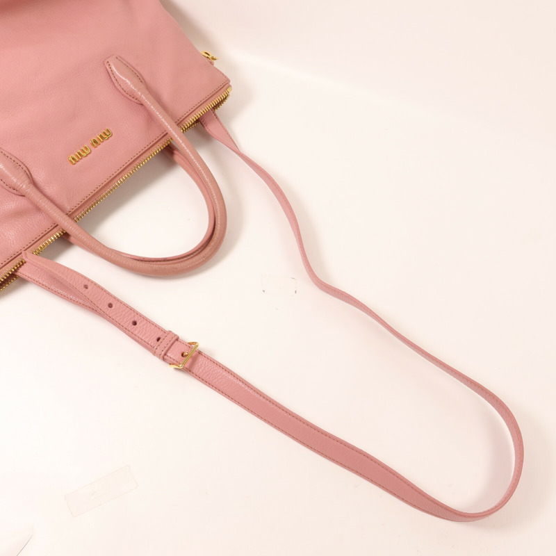 Miu Miu 牛皮皮革Madras手挽肩背兩用袋-8