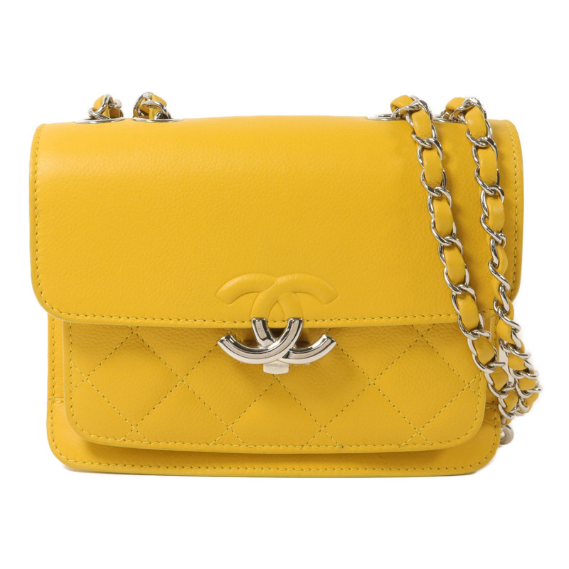 CHANEL 牛皮皮革Shoulder Bag鏈帶肩背袋-0
