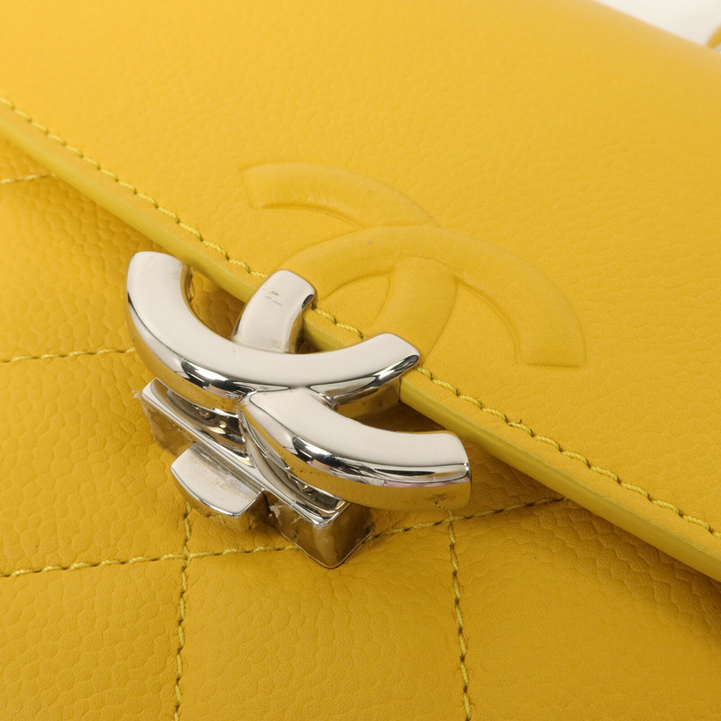 CHANEL 牛皮皮革Shoulder Bag鏈帶肩背袋-10