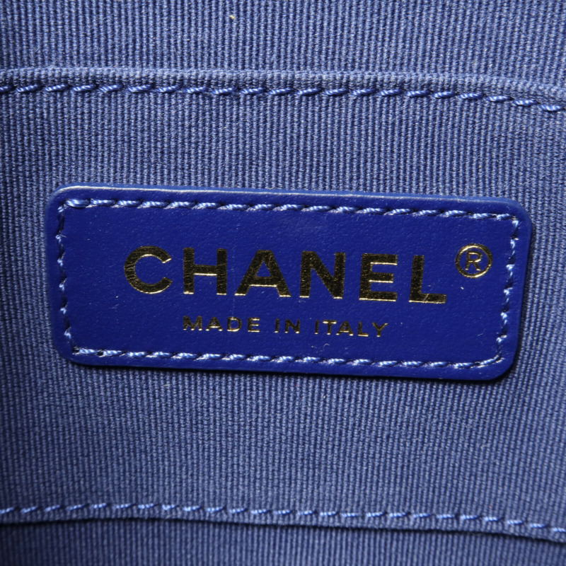 CHANEL 牛皮皮革Chain Shoulder鏈帶肩背袋-5