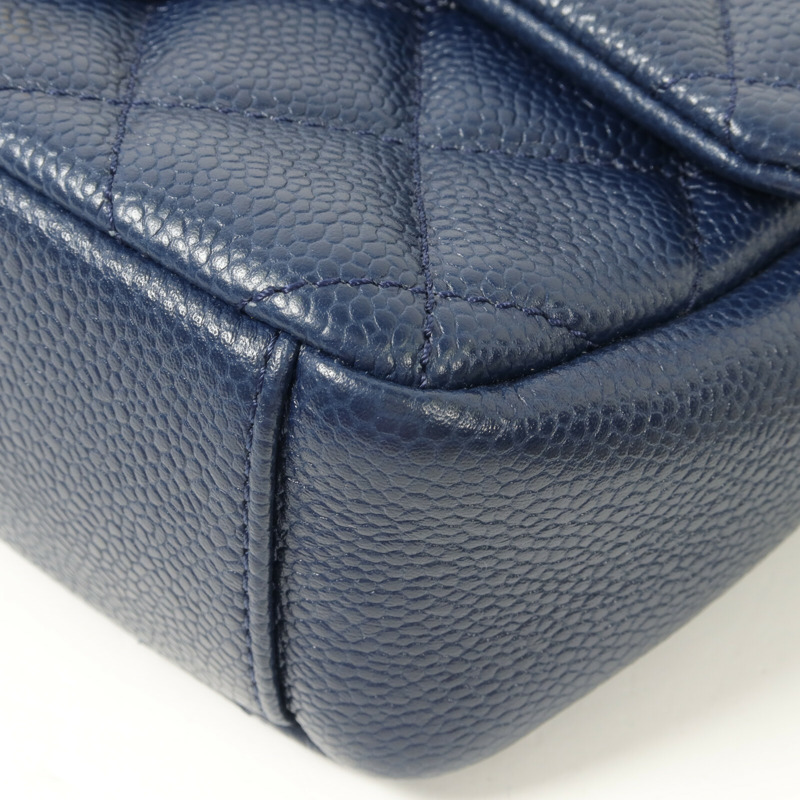 CHANEL 牛皮皮革Chain Shoulder鏈帶肩背袋-12