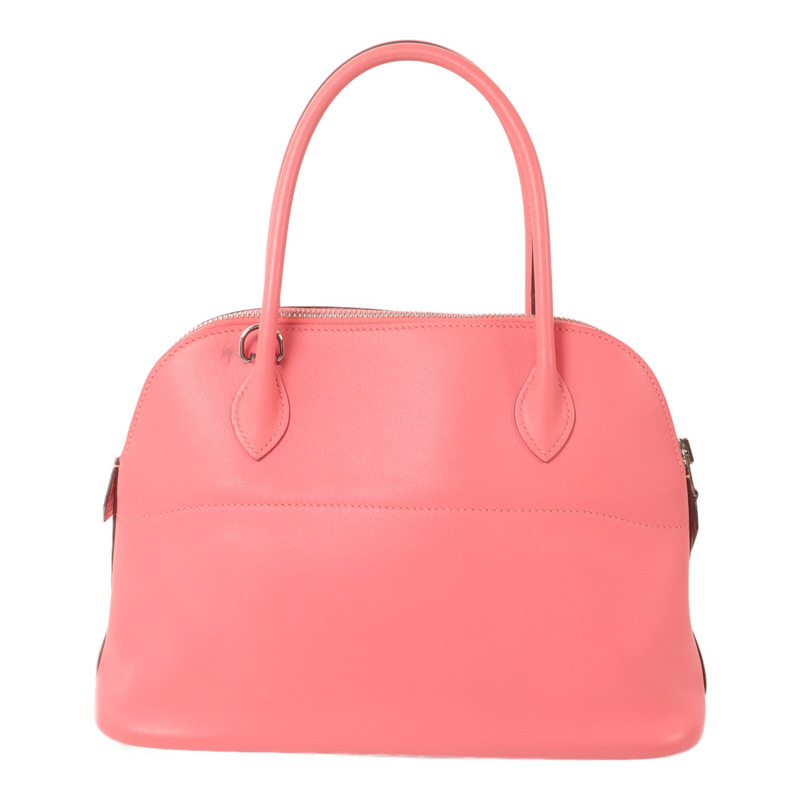 HERMES Swift皮革Bolide 27手挽肩背兩用袋Rose Azalee-1