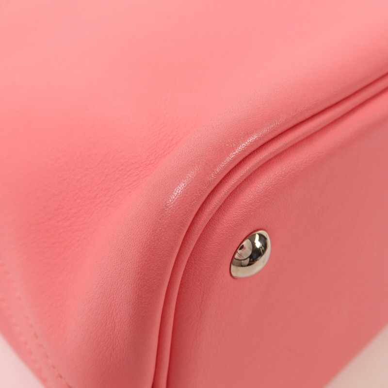 HERMES Swift皮革Bolide 27手挽肩背兩用袋Rose Azalee-10
