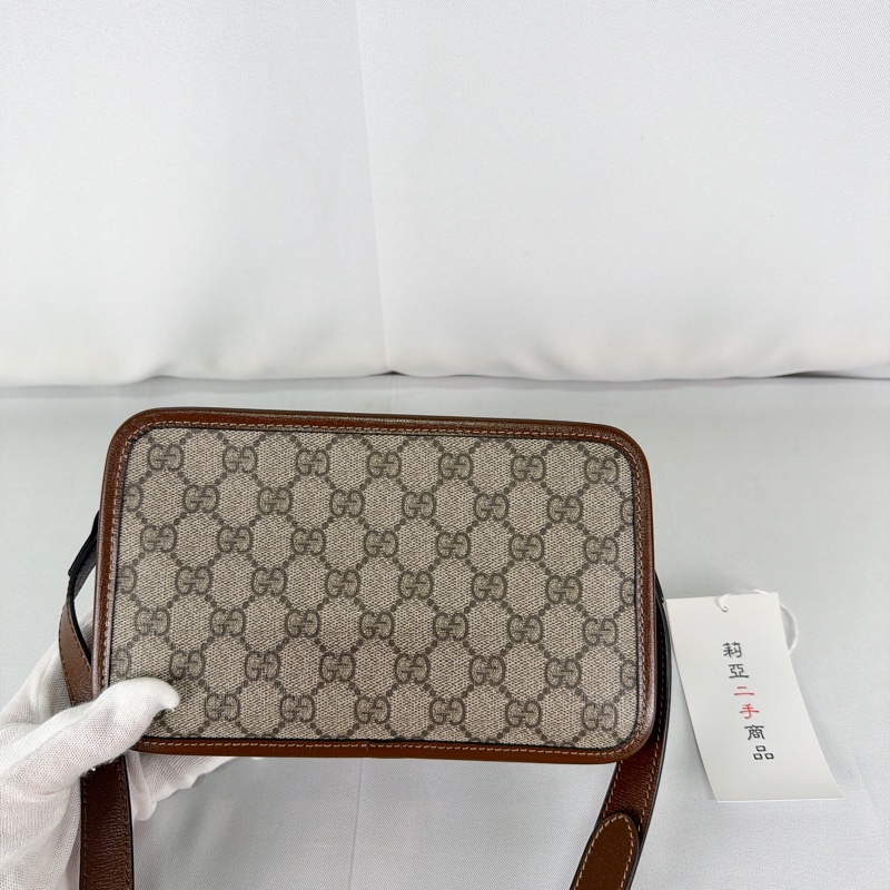 莉亞精品♡ Gucci老花相機包 二手-3