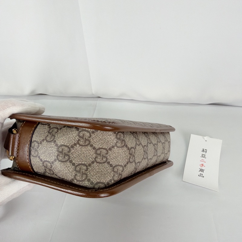 莉亞精品♡ Gucci老花相機包 二手-9