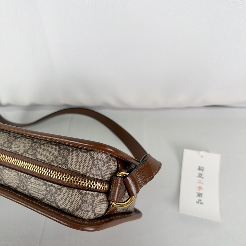 莉亞精品♡ Gucci老花相機包 二手-10
