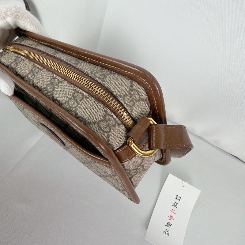 莉亞精品♡ Gucci老花相機包 二手-11