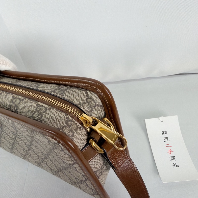 莉亞精品♡ Gucci老花相機包 二手-12