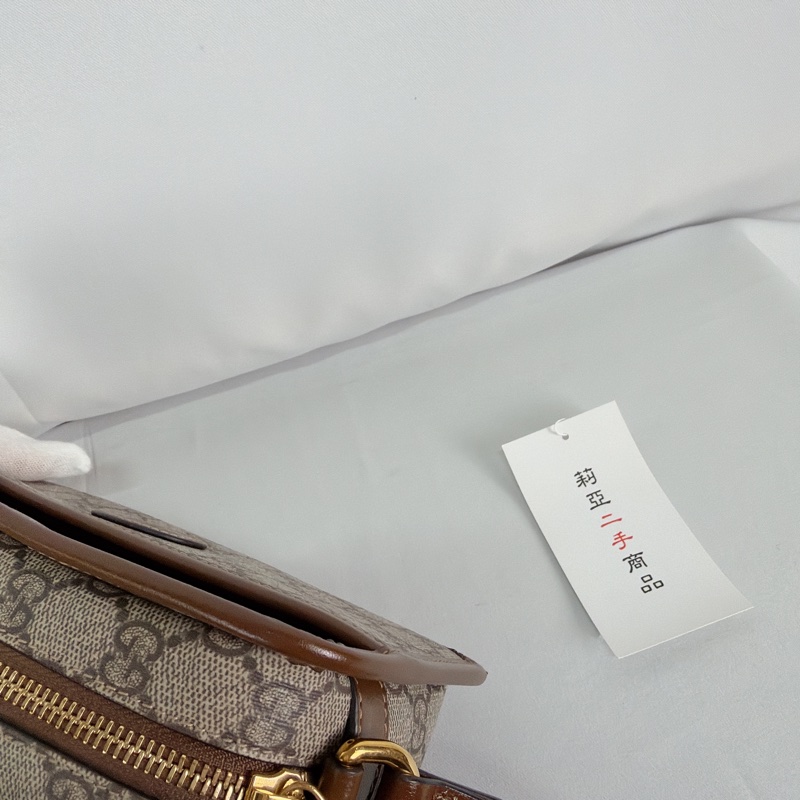 莉亞精品♡ Gucci老花相機包 二手-13