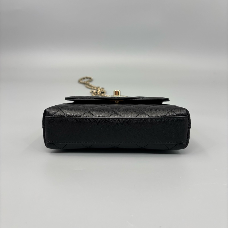 Chanel 香奈兒 黑金Coco Handle Nano鏈條斜挎包-2