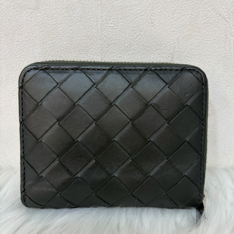 BOTTEGA VENETA BV 749726 橄欖綠色 小羊皮 編織 名片夾 零錢包 短夾 皮夾 零錢袋 信用卡包-2