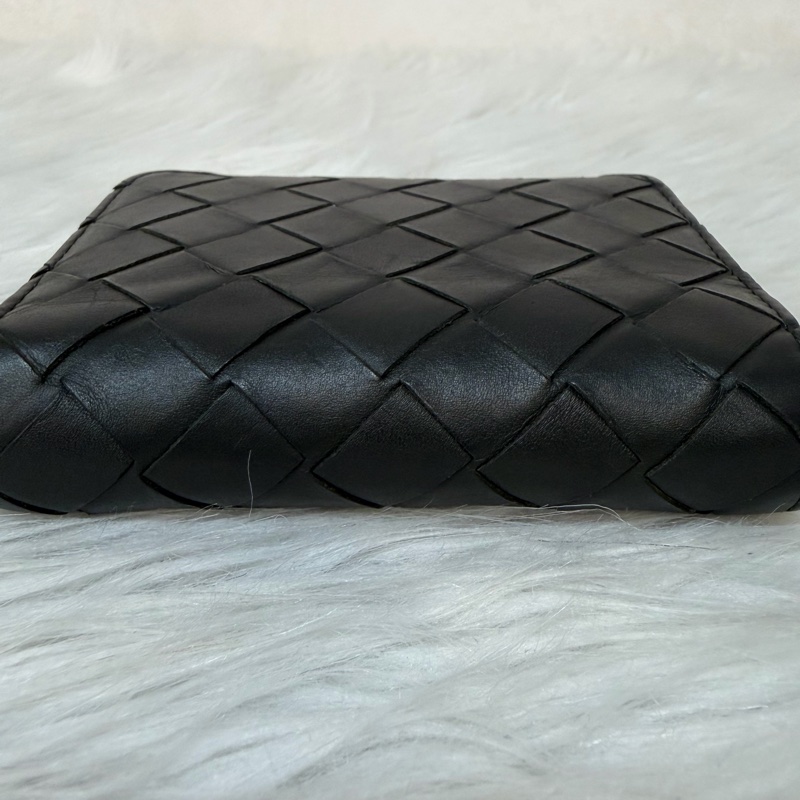 BOTTEGA VENETA BV 749726 橄欖綠色 小羊皮 編織 名片夾 零錢包 短夾 皮夾 零錢袋 信用卡包-4