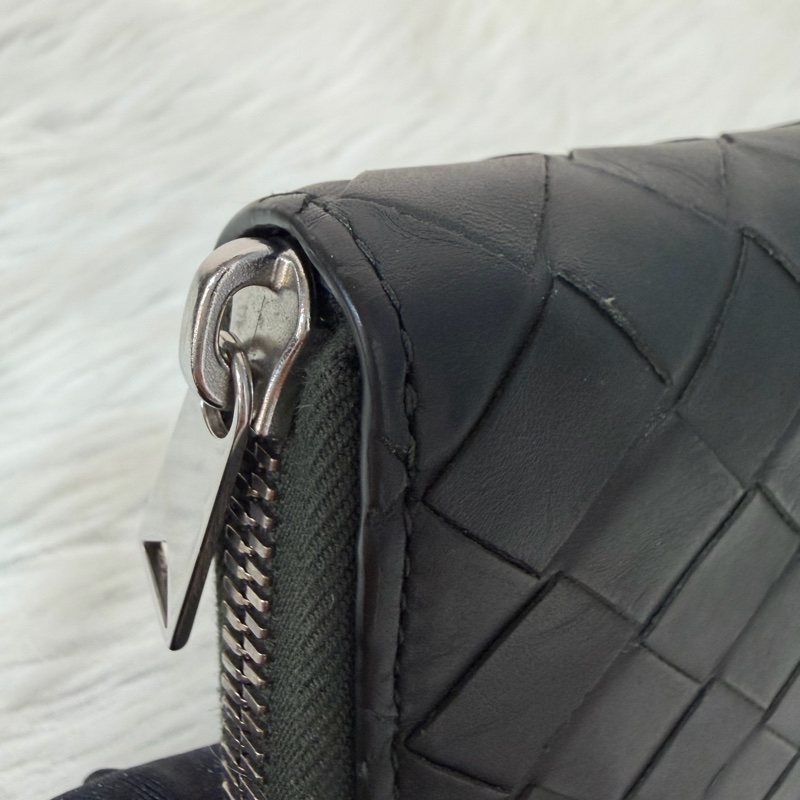 BOTTEGA VENETA BV 749726 橄欖綠色 小羊皮 編織 名片夾 零錢包 短夾 皮夾 零錢袋 信用卡包-8