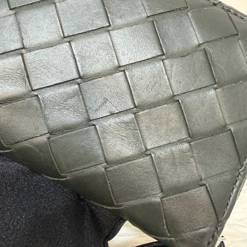 BOTTEGA VENETA BV 749726 橄欖綠色 小羊皮 編織 名片夾 零錢包 短夾 皮夾 零錢袋 信用卡包-18
