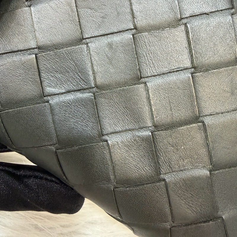 BOTTEGA VENETA BV 749726 橄欖綠色 小羊皮 編織 名片夾 零錢包 短夾 皮夾 零錢袋 信用卡包-28