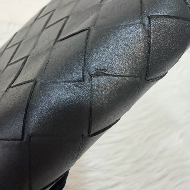 BOTTEGA VENETA BV 749726 橄欖綠色 小羊皮 編織 名片夾 零錢包 短夾 皮夾 零錢袋 信用卡包-30
