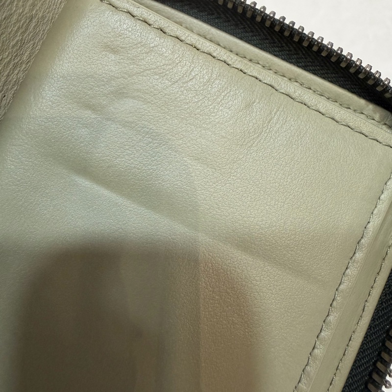 BOTTEGA VENETA BV 749726 橄欖綠色 小羊皮 編織 名片夾 零錢包 短夾 皮夾 零錢袋 信用卡包-40